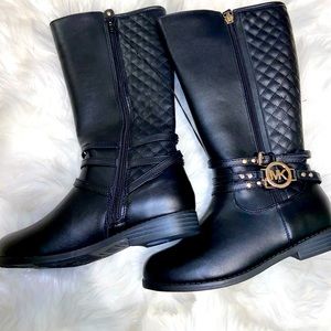 Black Micheal Kors Boot - Little Girls